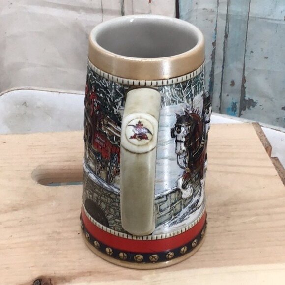 Budweiser 1988 Collectors Series Stein With Clydesdale Horses #2 - Picture 4 of 6